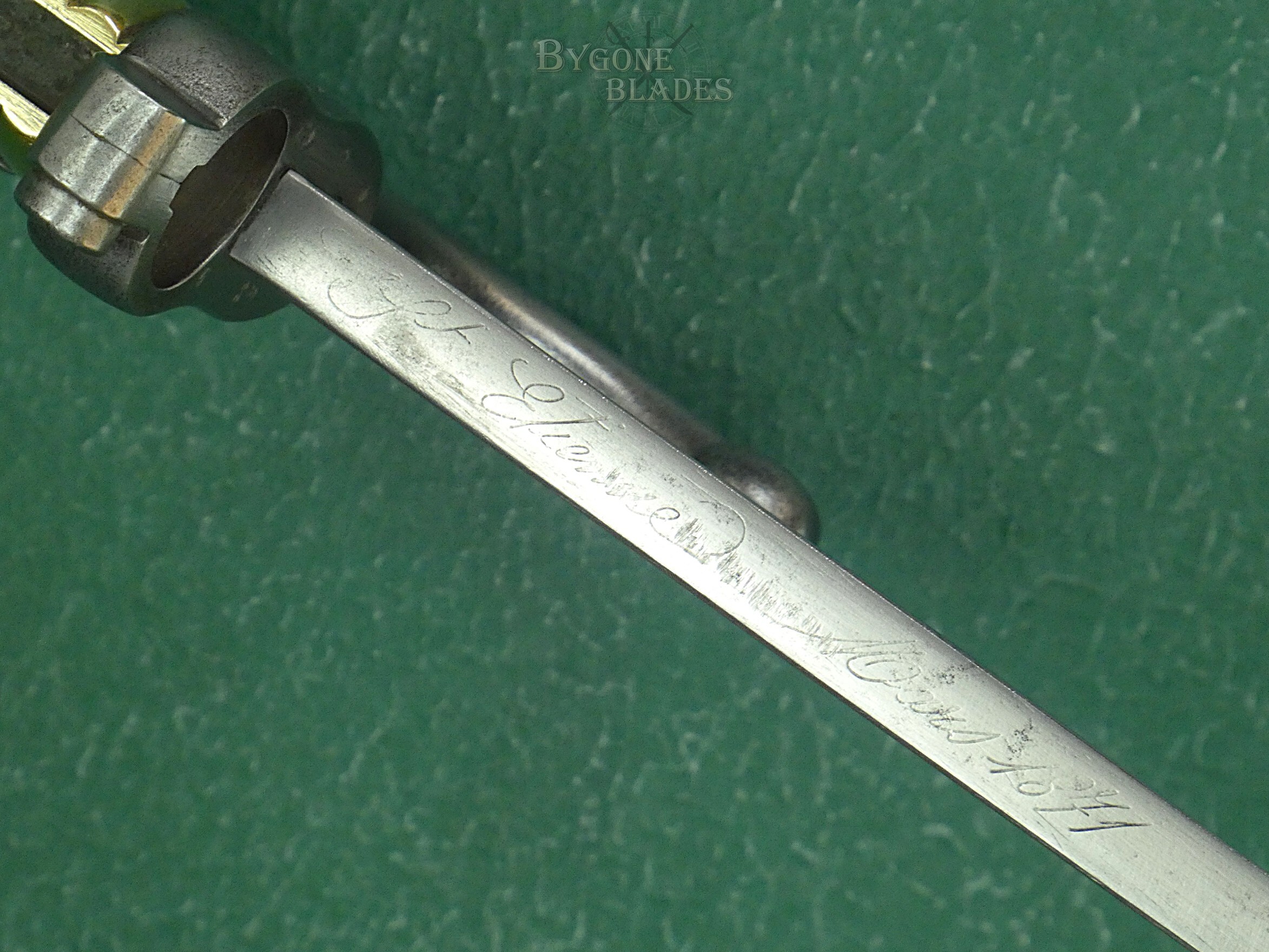 French 1866 Chassepot Musket Sword Bayonet. St. Etienne 1871. Matching Scabbard. #2608017 #10
