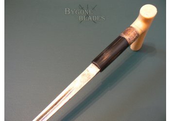 French 19th Century Ivory Handle Sword Cane. #11