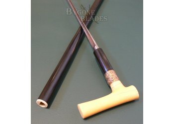 French 19th Century Ivory Handle Sword Cane. #5
