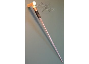 French 19th Century Ivory Handle Sword Cane. #7