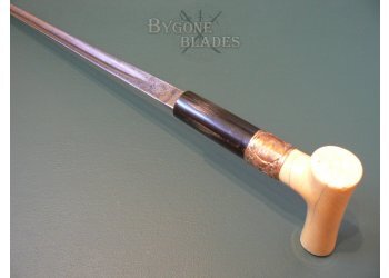 French 19th Century Ivory Handle Sword Cane. #10