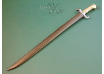 French Crimean War Model 1842 Yataghan Sword Bayonet. Dated 1851 #4