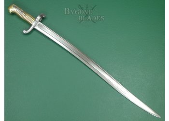 French M1842 Yataghan Sword Bayonet. Chatellerault 1856. #2307001 #5