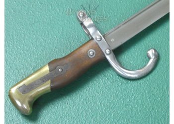 French M1874 Gras Rifle Bayonet. Tulle 1880. Matching Scabbard. #2510004 #8