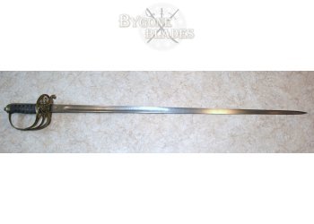 George V WW1 Infantry Officers Sword With Gothic Brass Hilt
