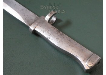 German Ersatz Bayonet EB24. Rare Un-Fullered Blade. Countersunk Muzzle Ring #8