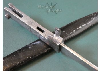 German Ersatz Bayonet EB24. Rare Un-Fullered Blade. Countersunk Muzzle Ring #10