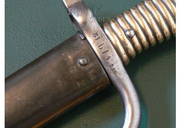 German Model 1866 Yataghan Bayonet. Franco-Prussian War Seizure Chassepot. Prussian Unit Marks #4