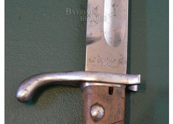 German WW1 First Pattern S98/05 Butchers Blade Bayonet. C.G.Haenel, Suhl 1914 #9