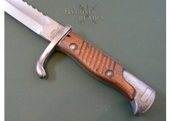 German WW1 S98/05 Saw-Back Bayonet. Rare Twin Makers #7