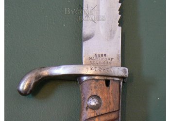 German WW1 S98/05 Saw-Back Bayonet. Rare Twin Makers #8