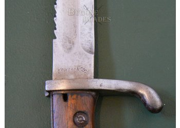 German WW1 S98/05 Saw-Back Bayonet. Rare Twin Makers #9