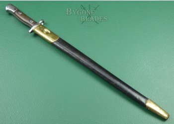 Indian 1907 Pattern Ishapore Bayonet. Brass Scabbard Furniture. #2202012 #3