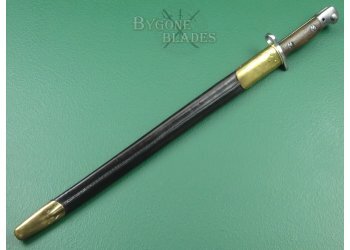 Indian 1907 Pattern Ishapore Bayonet. Brass Scabbard Furniture. #2202012 #4