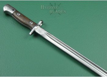 Indian 1907 Pattern Ishapore Bayonet. Brass Scabbard Furniture. #2202012 #7