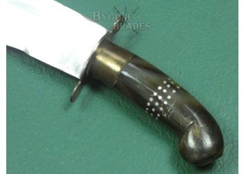 Indian Vintage Clip-Point Yataghan Knife Circa 1970. #2511016 #8