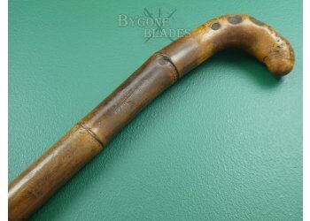 Large 19th Century Root-Ball Sword Cane. French Blade #6