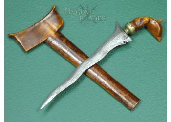 Malaysian Kris. 5 Luk Blade. Early-Mid-20th Century. #2511003 #2
