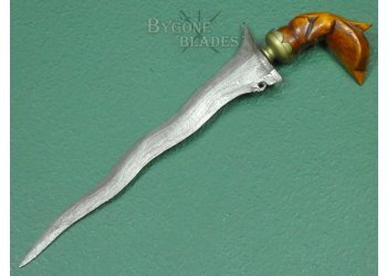 Malaysian Kris. 5 Luk Blade. Early-Mid-20th Century. #2511003 #6