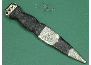 Scottish Highland Skein Dubh. Amethyst Pommel Stone. #2502012 #3