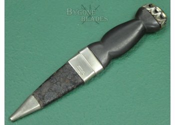 Scottish Highland Skein Dubh. Amethyst Pommel Stone. #2502012 #4
