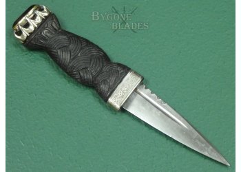 Scottish Highland Skein Dubh. Amethyst Pommel Stone. #2502012 #5
