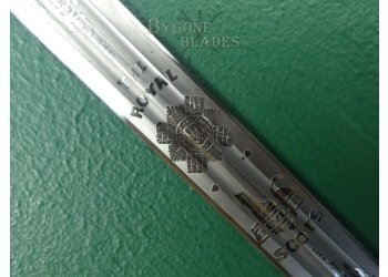 Scottish. Royal Scots 1828/1883 Pattern Cross Hilt Broadsword. Named Officer. #2312008 #18