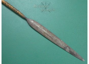 Zulu Wars Stabbing Spear. Iklwa 1879. Woven Palm Binding. #2403001 #3